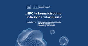 Dirbtinio intelekto mokymų, skirtų verslui, mėlynas maketas